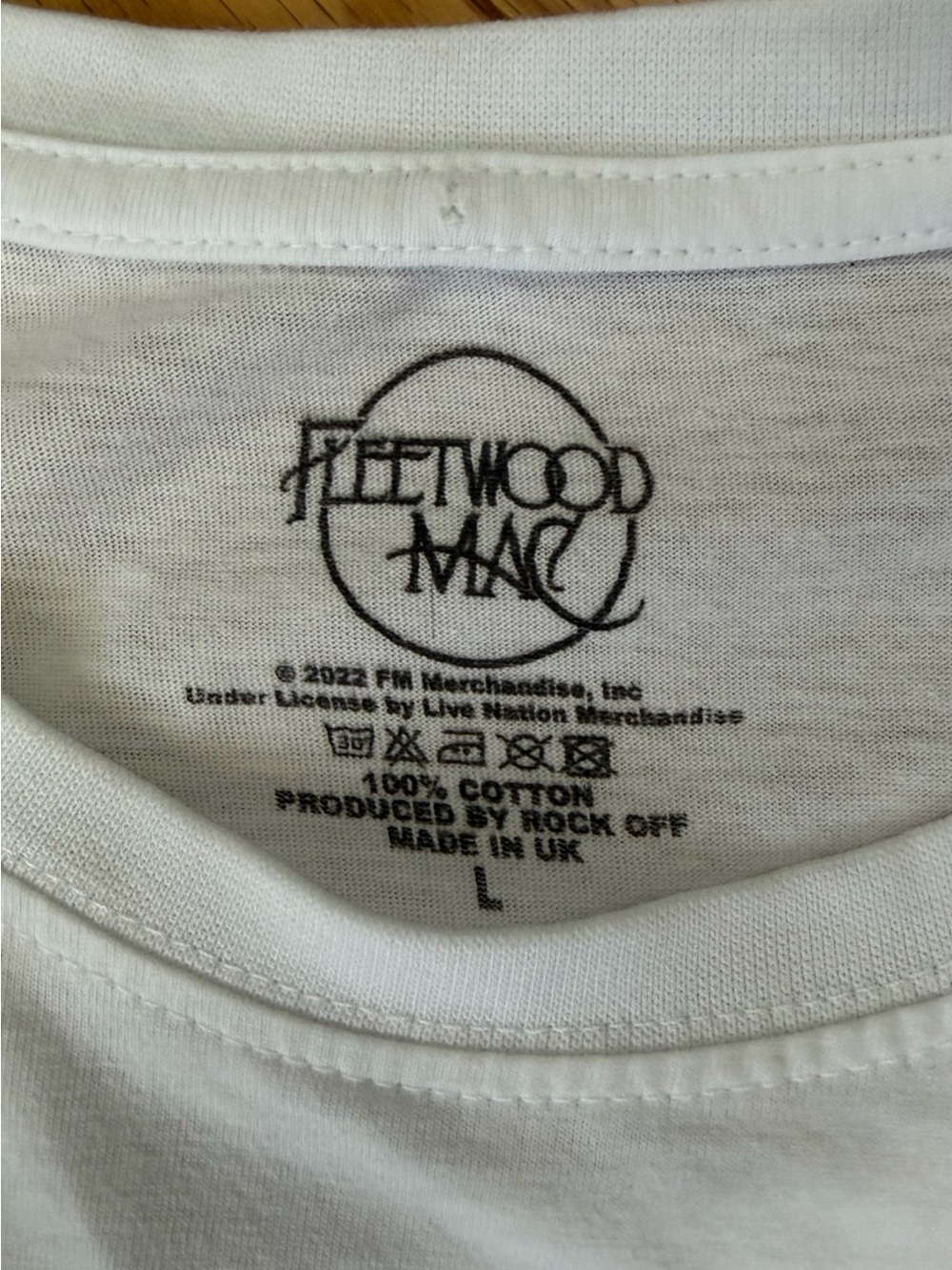 Fleetwood Mac Rumours Album Cover White Graphic Tee - Picture 2 of 4